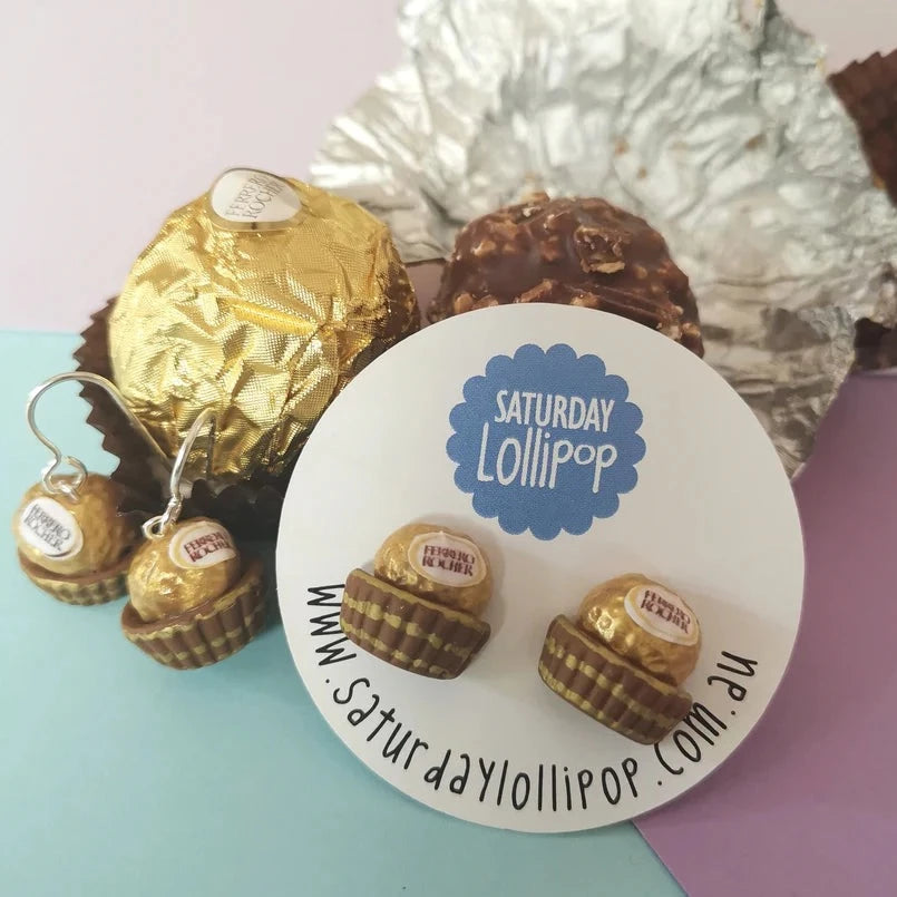 Ferrero Rocher Stud Earrings