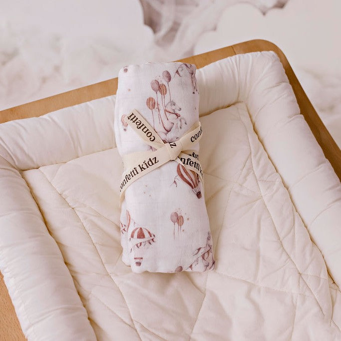 Sky Stallions Muslin Swaddle