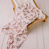 Happy Cactus Muslin Swaddle
