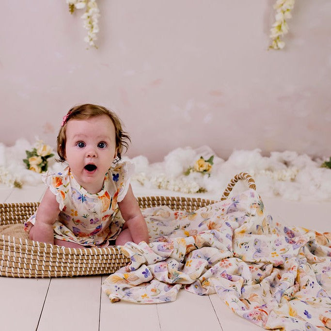 Butterfly Blooms Bodysuit Dress