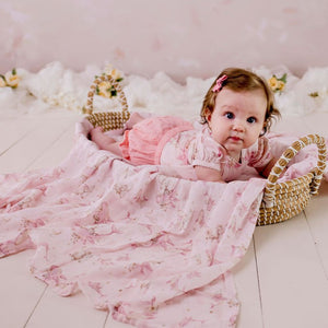 Whimsical Whale Muslin Swaddle