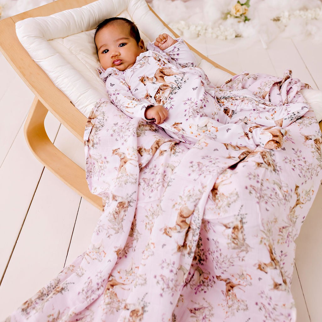 Enchanted Gardens Muslin Swaddle