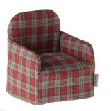 Chair Mouse - Red Checker