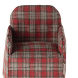 Chair Mouse - Red Checker