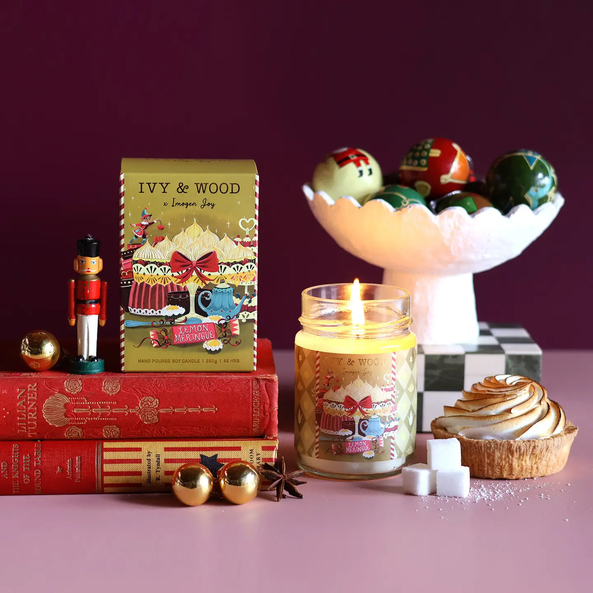 Lemon Meringue Christmas Candle