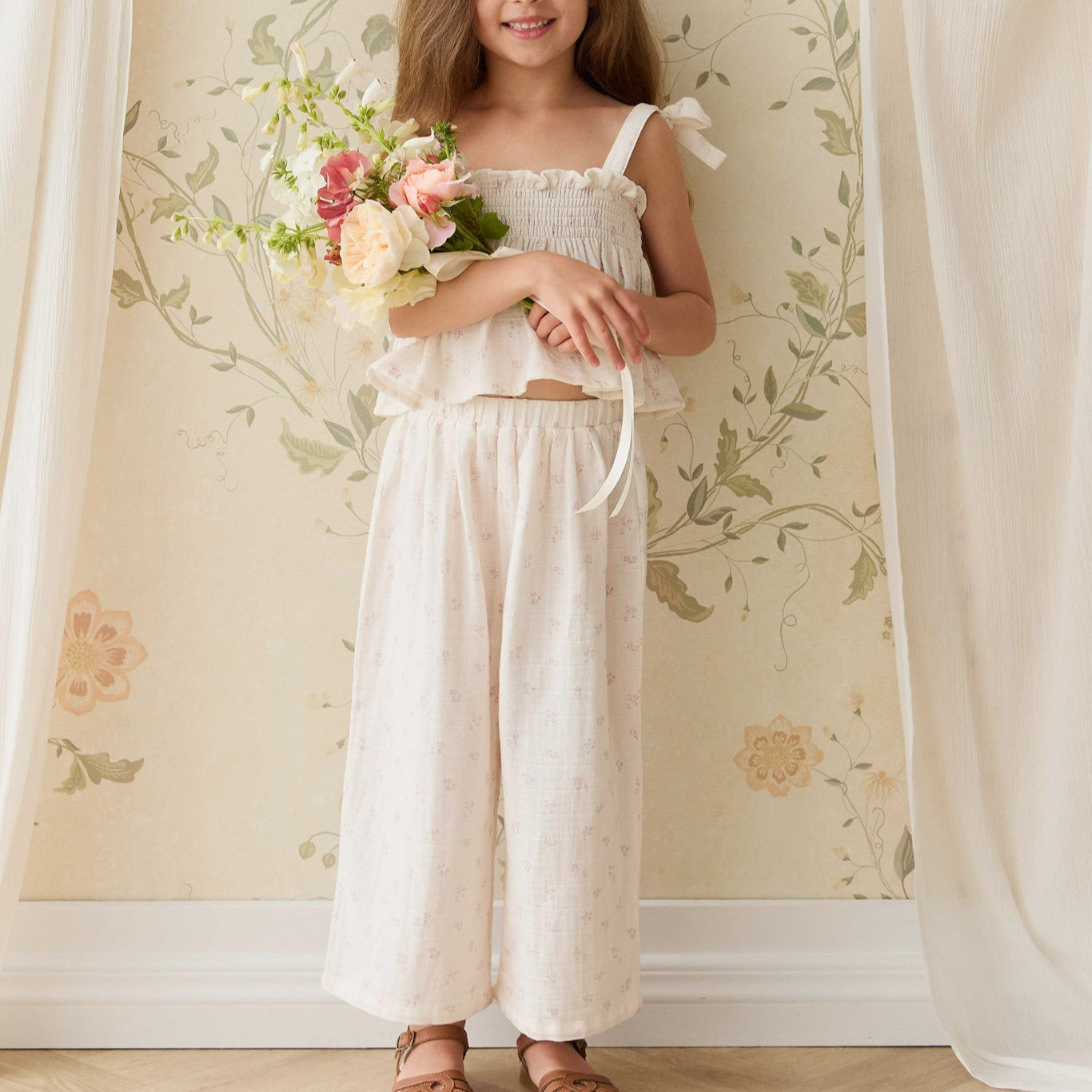 Muslin Odette Pant (Pauline Pink)