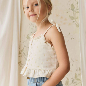 Muslin Mirabel Top (Vintage Ditsy)