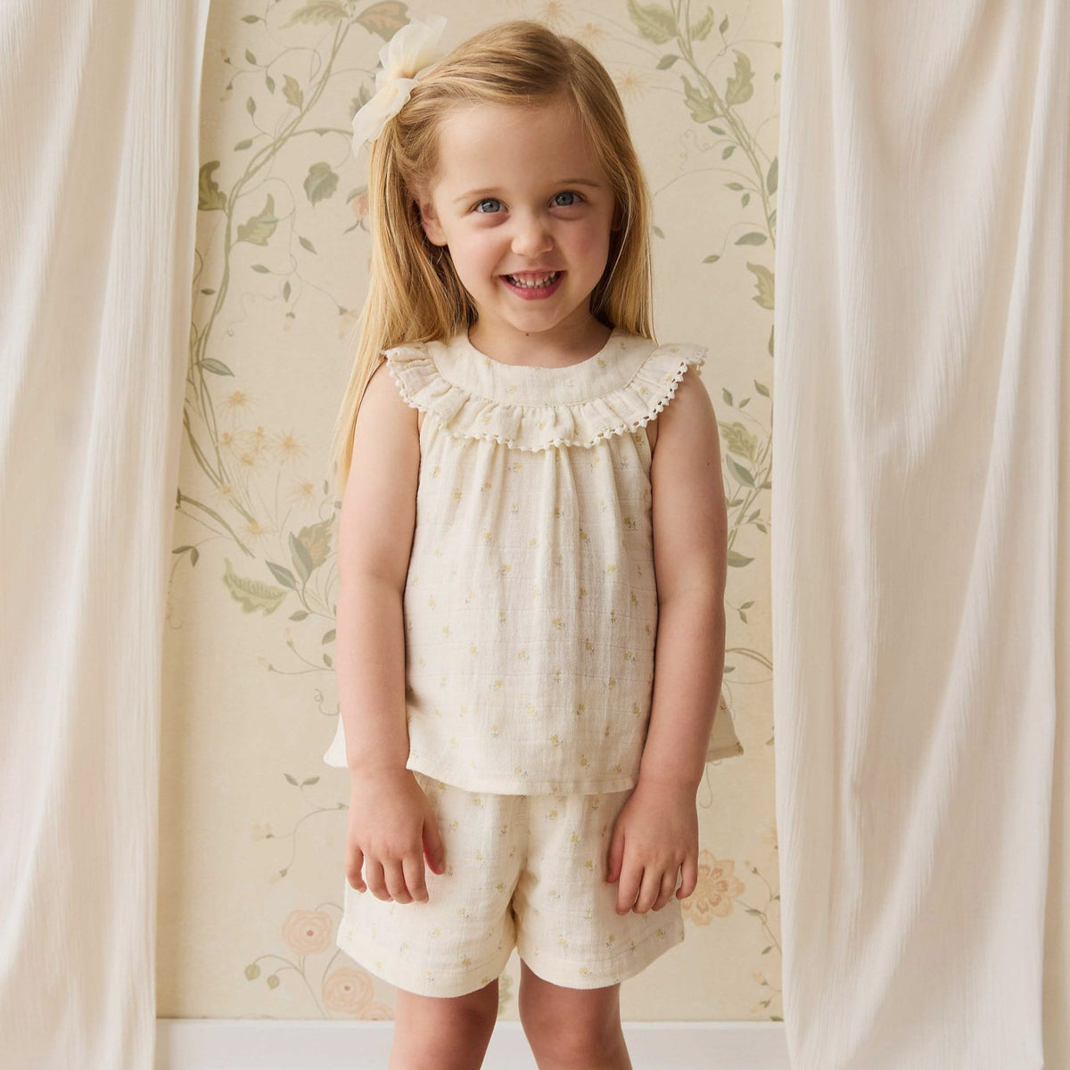 Muslin Annalise Top (Vintage Ditsy)