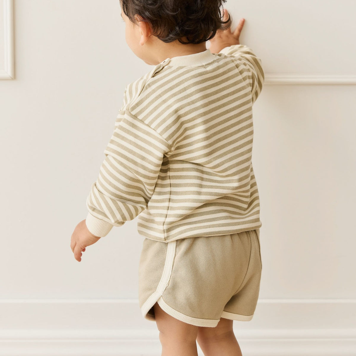 Peyton Sweatshirt (Sandy Brown/Cloud Stripe)