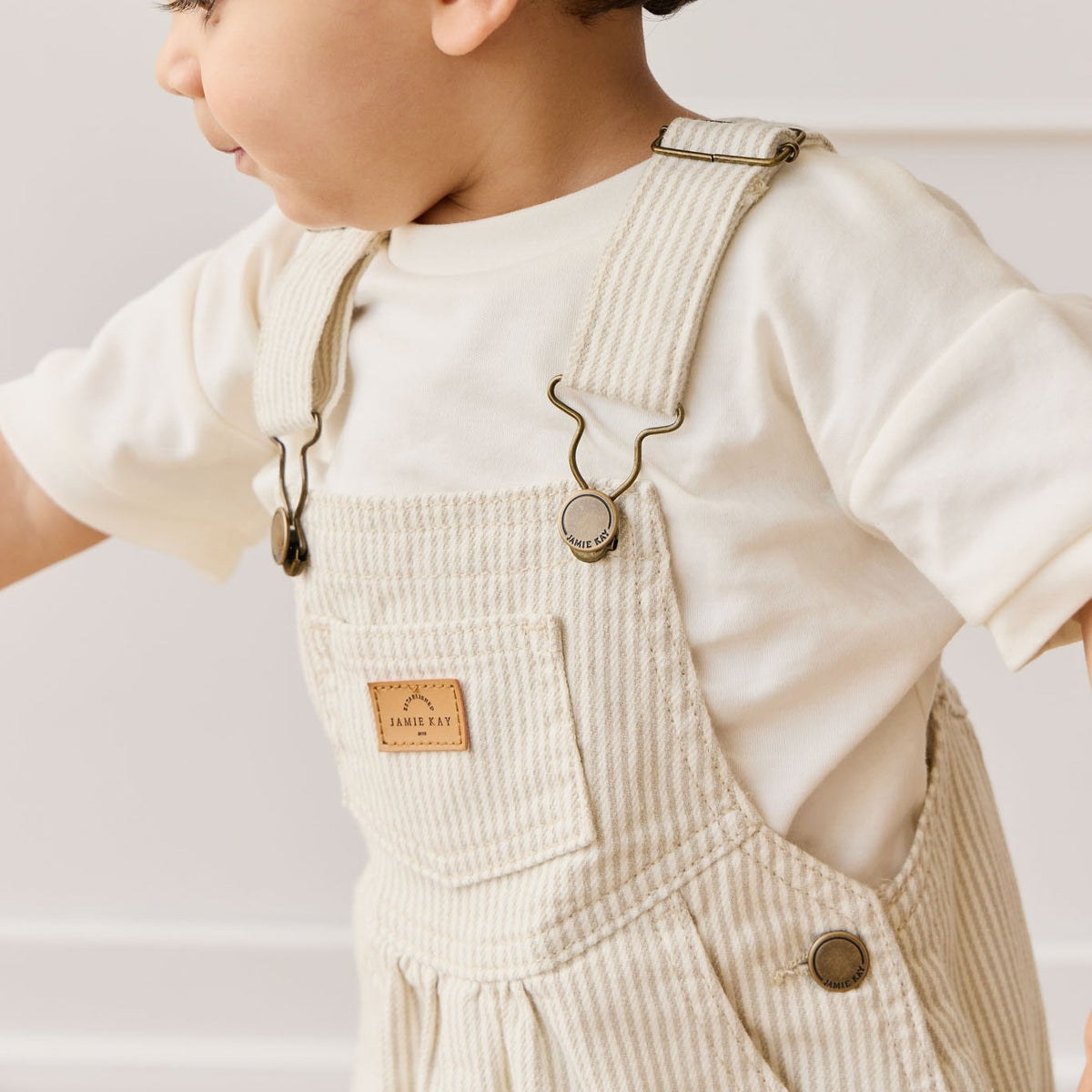 Cecil Overall (Sandy Brown/Cloud Stripe)