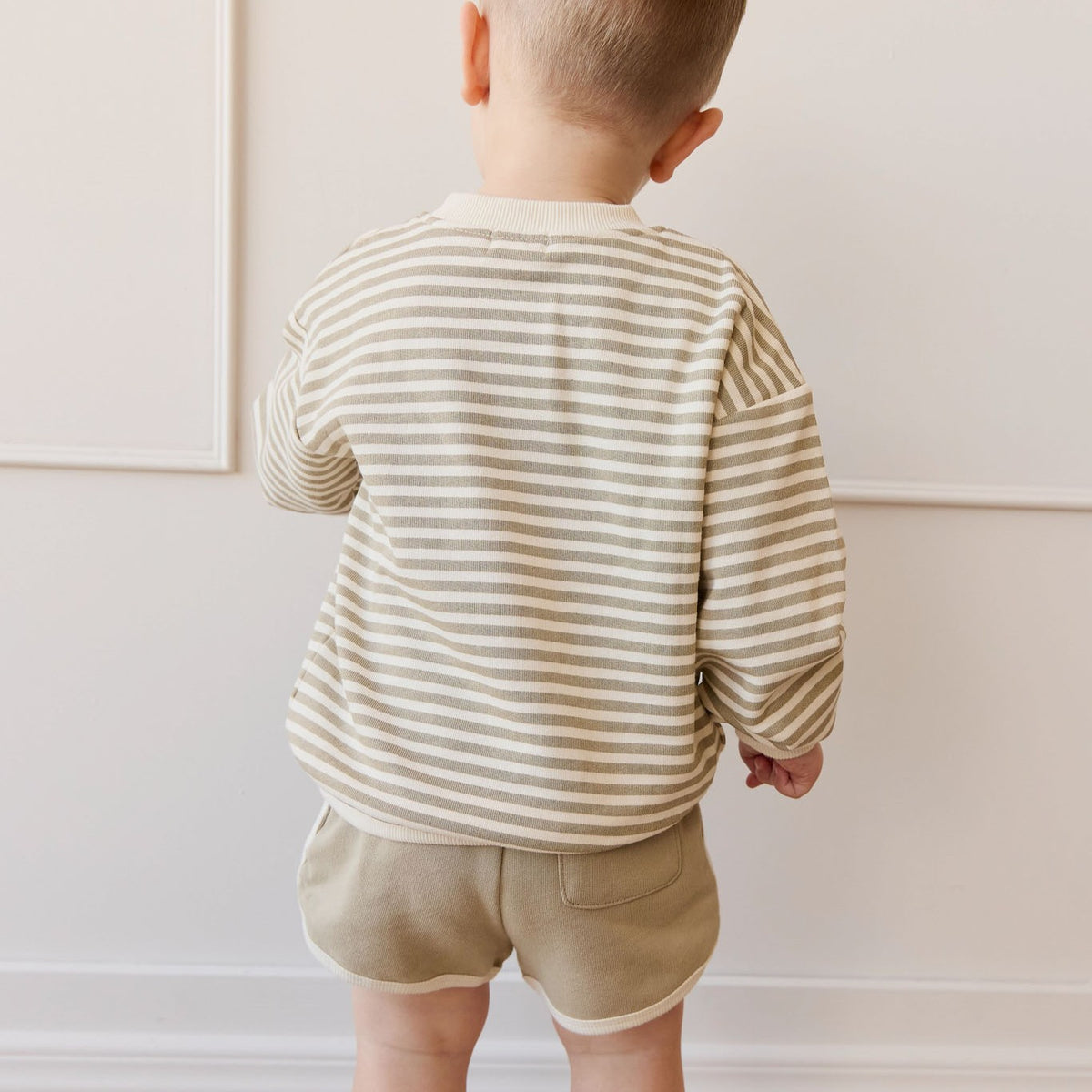 Peyton Sweatshirt (Sandy Brown/Cloud Stripe)