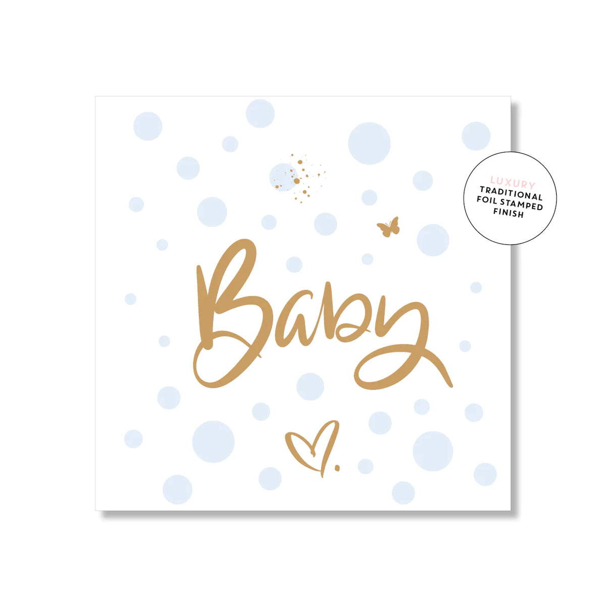 Spotty Baby Boy Small Greeting Card