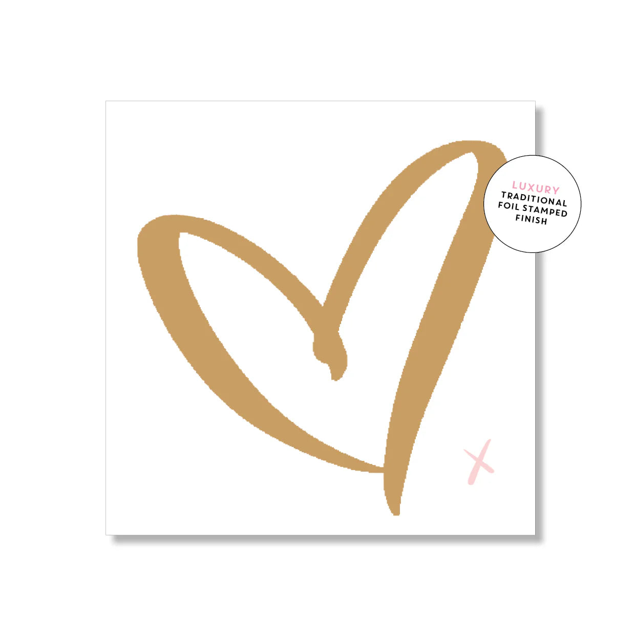 Huge Heart Small Greeting Card