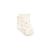 Maya Jacquard Sock (Egret)