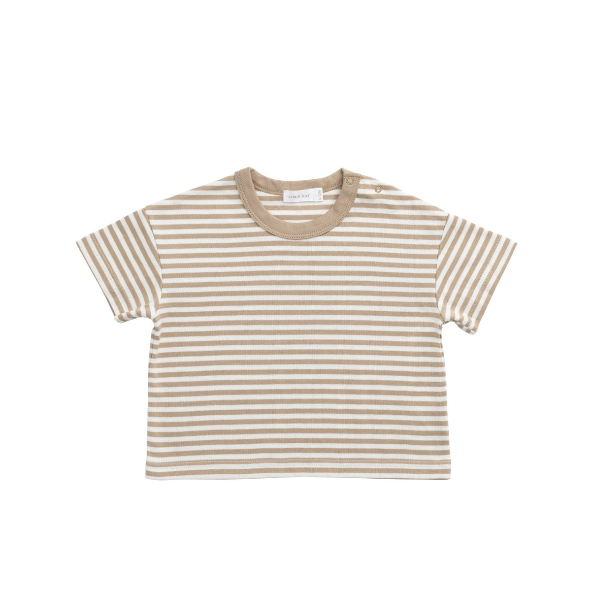 Pima Cotton Wesley Tee (Brioche/Cloud)