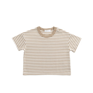 Pima Cotton Wesley Tee (Brioche/Cloud)
