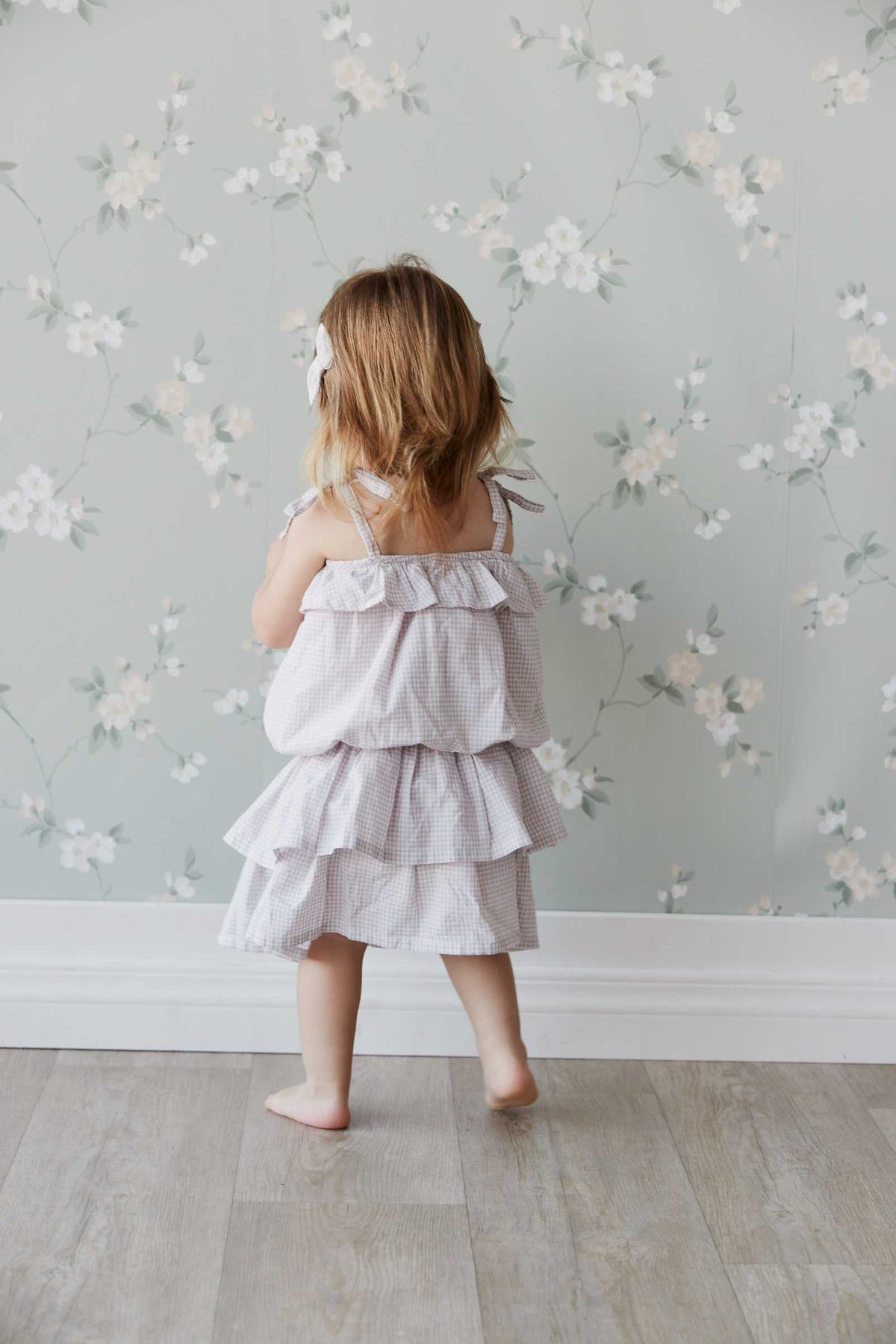 Angelina Top - Gingham Lilac