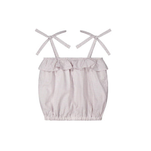 Angelina Top - Gingham Lilac