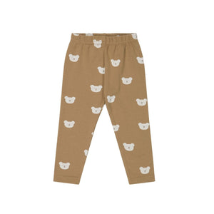 Cotton Leggings - Bears Caramel Cream