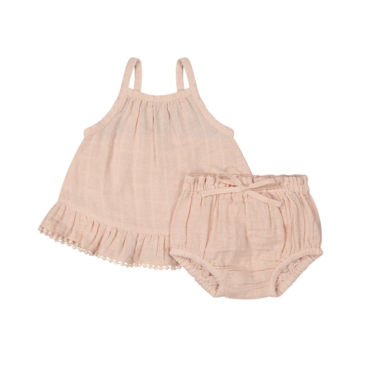 Muslin Zoe Set - Dusky Rose