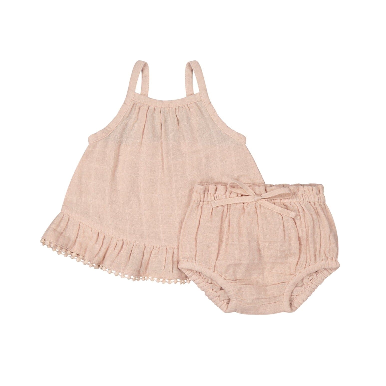 Muslin Zoe Set - Dusky Rose