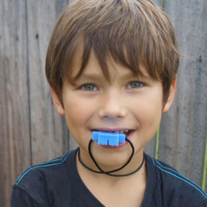 Blue Robot Chew Pendant