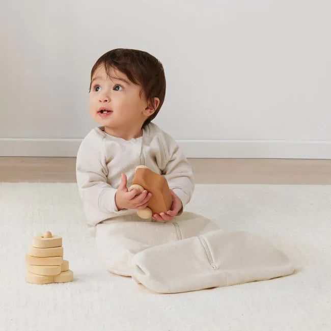 Jersey Sleeping Bag Sleeved 1.0 tog (Oatmeal Marle)