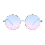 Scallop Sunglasses (Pink/Blue)