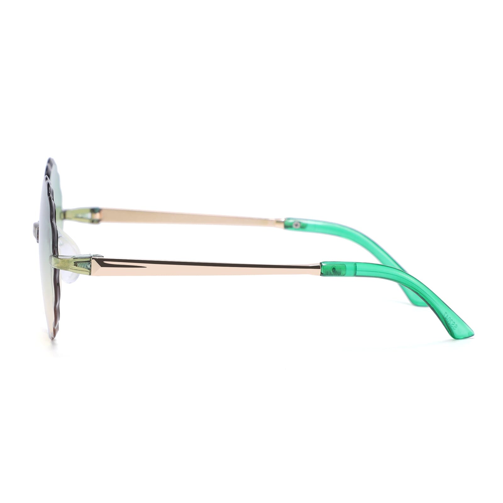 Scallop Sunglasses (Green/Yellow)