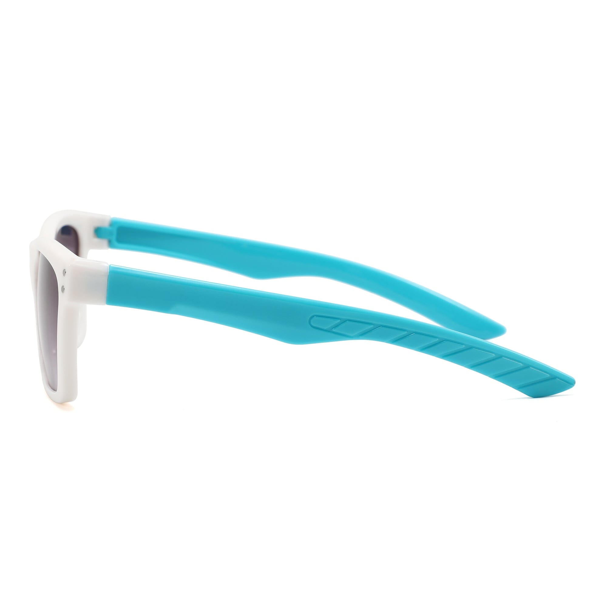Retro Bold Sunglasses (White/Blue)