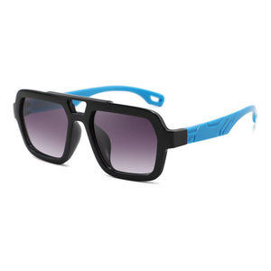 Miami Dude Sunglasses (Black/Blue)