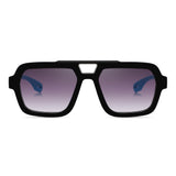 Miami Dude Sunglasses (Black/Blue)