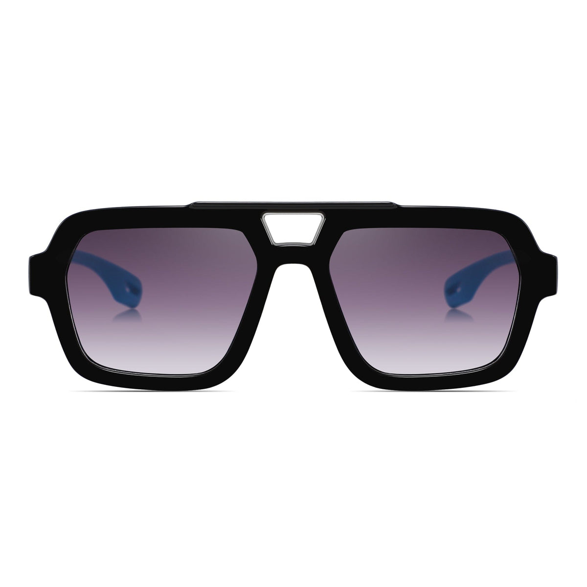 Miami Dude Sunglasses (Black/Blue)