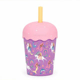 Mermaids And Unicorn Mini Smoothie Cup And Straw - 200ml