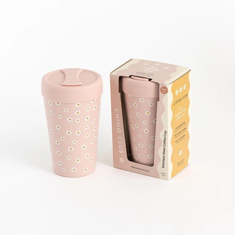Daisy Stainless Steel Coffee Cup - 355ml
