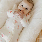Pink Posies Zipsuit