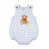 Teddy Gingham Romper