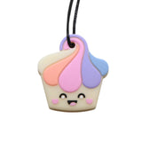 Pastel Cupcake Chew Pendant