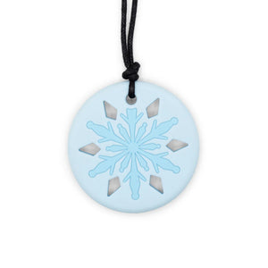 Blue Snowflake Chew Pendant