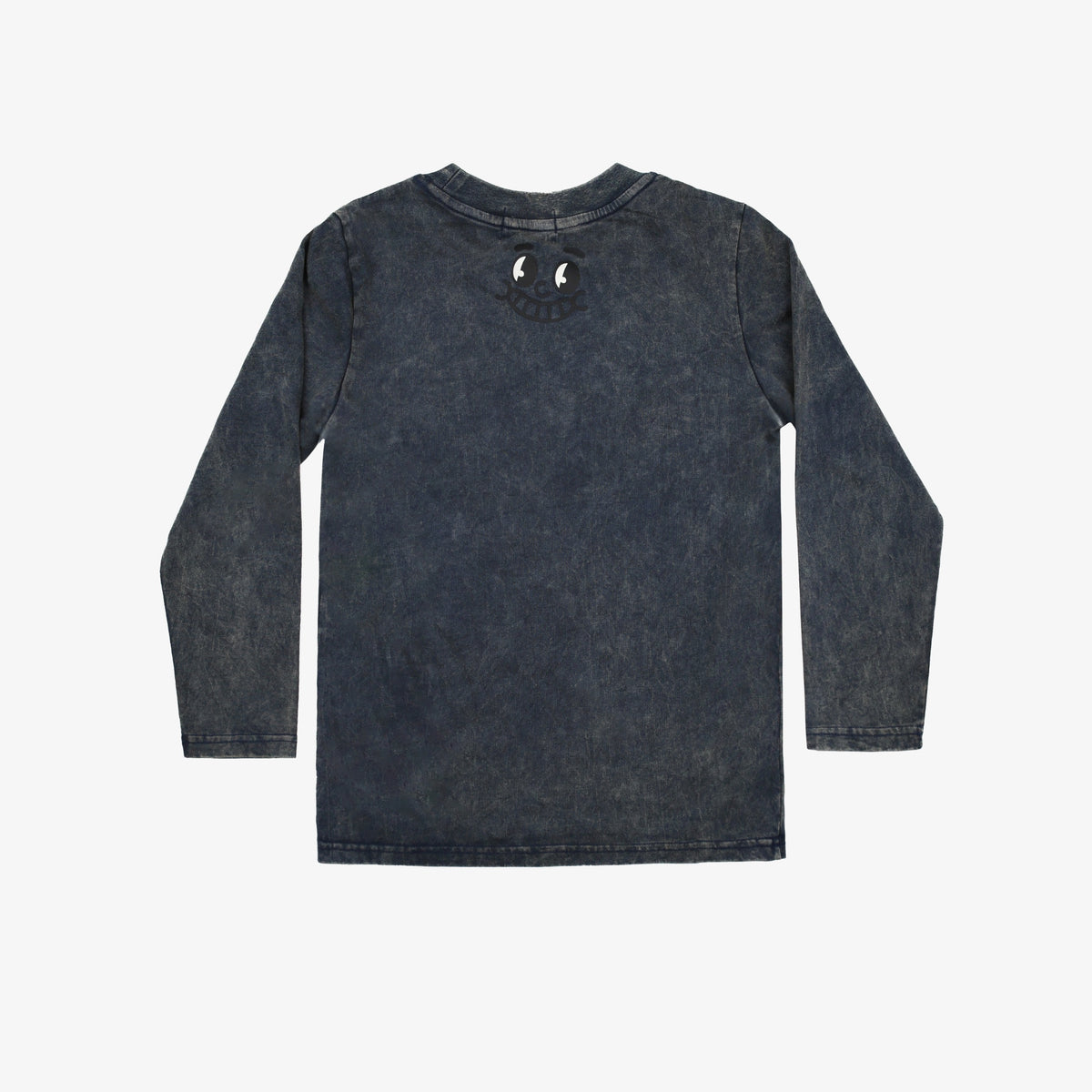Navy Wash Burger LS Tee