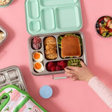 Five Compartment Leakproof Stainless Steel Lunchbox (Mint)