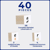 40 Piece Tile Topper - Alphabet Lower Case Set