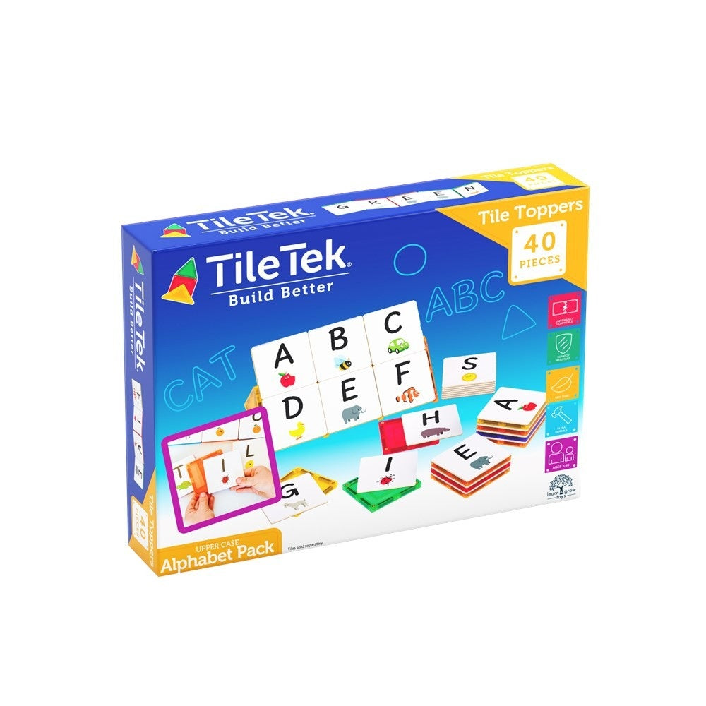 40 Piece Tile Topper - Alphabet Upper Case Set – Kawaii Kids