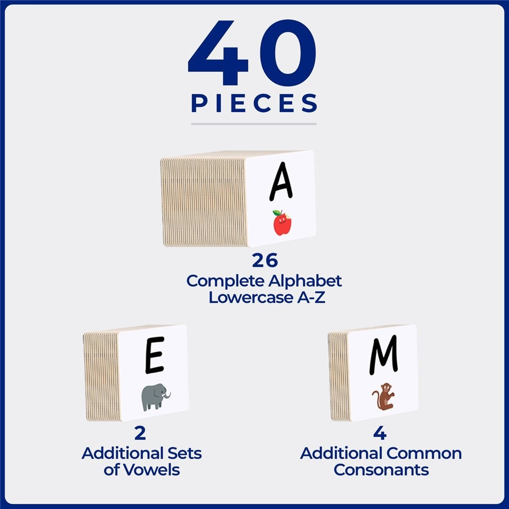 40 Piece Tile Topper - Alphabet Upper Case Set – Kawaii Kids
