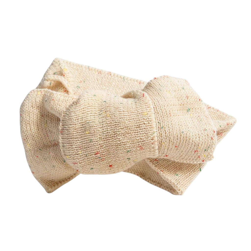 Giant Knitted Hair Bow (Confetti)