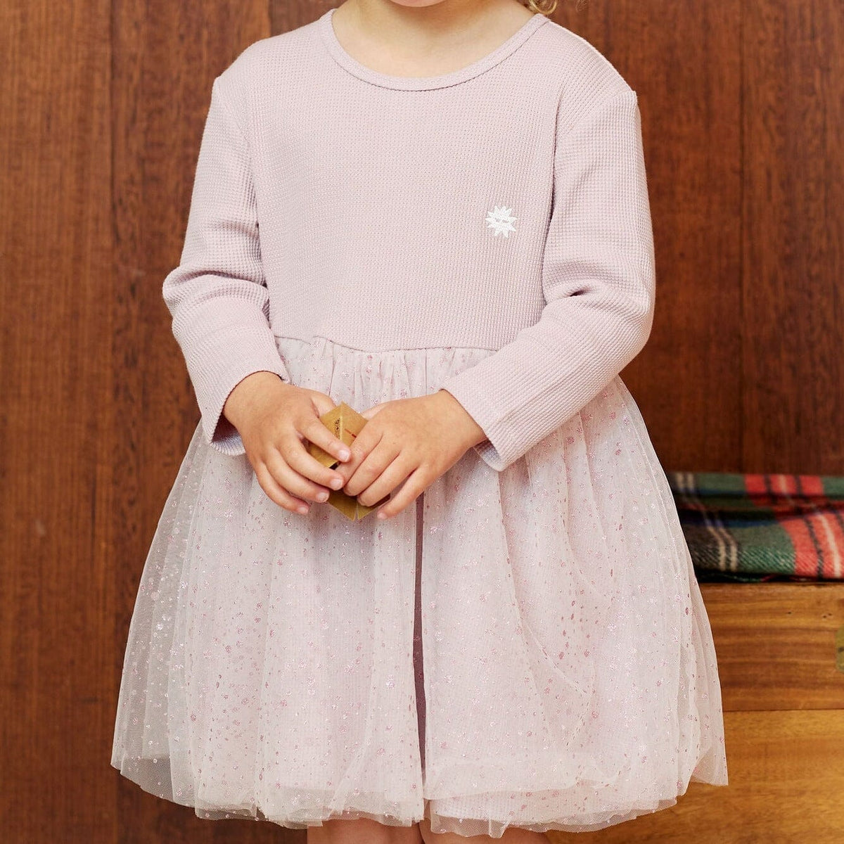 Lilac Waffle Tutu Dress