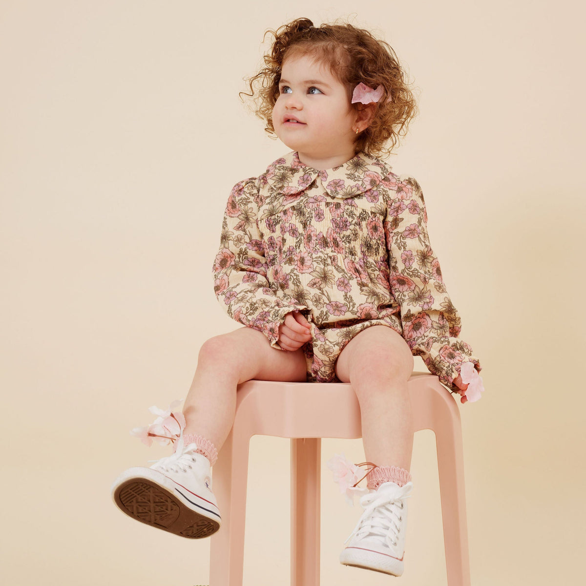 Buttercup Baby Collared Romper