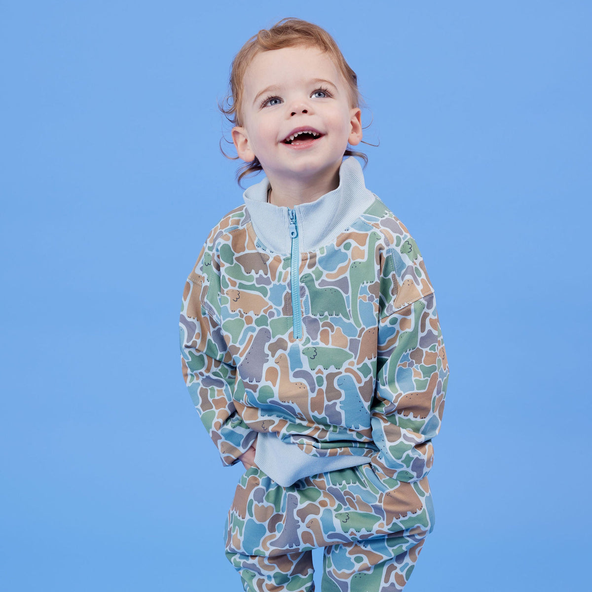 Dino-Saw Half Zip Sweater