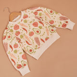 Veggie Crew Yardage Puff Sweater