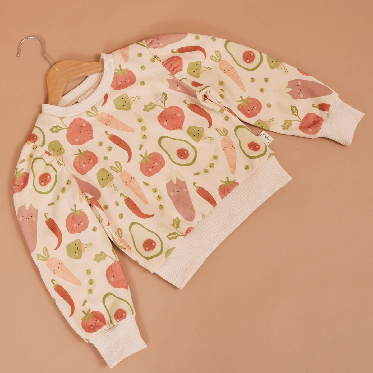 Veggie Crew Yardage Puff Sweater